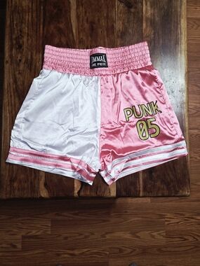 Steve Aoki's DIM MAK x One-Piece Collab Women's Pink Atlas Shorts